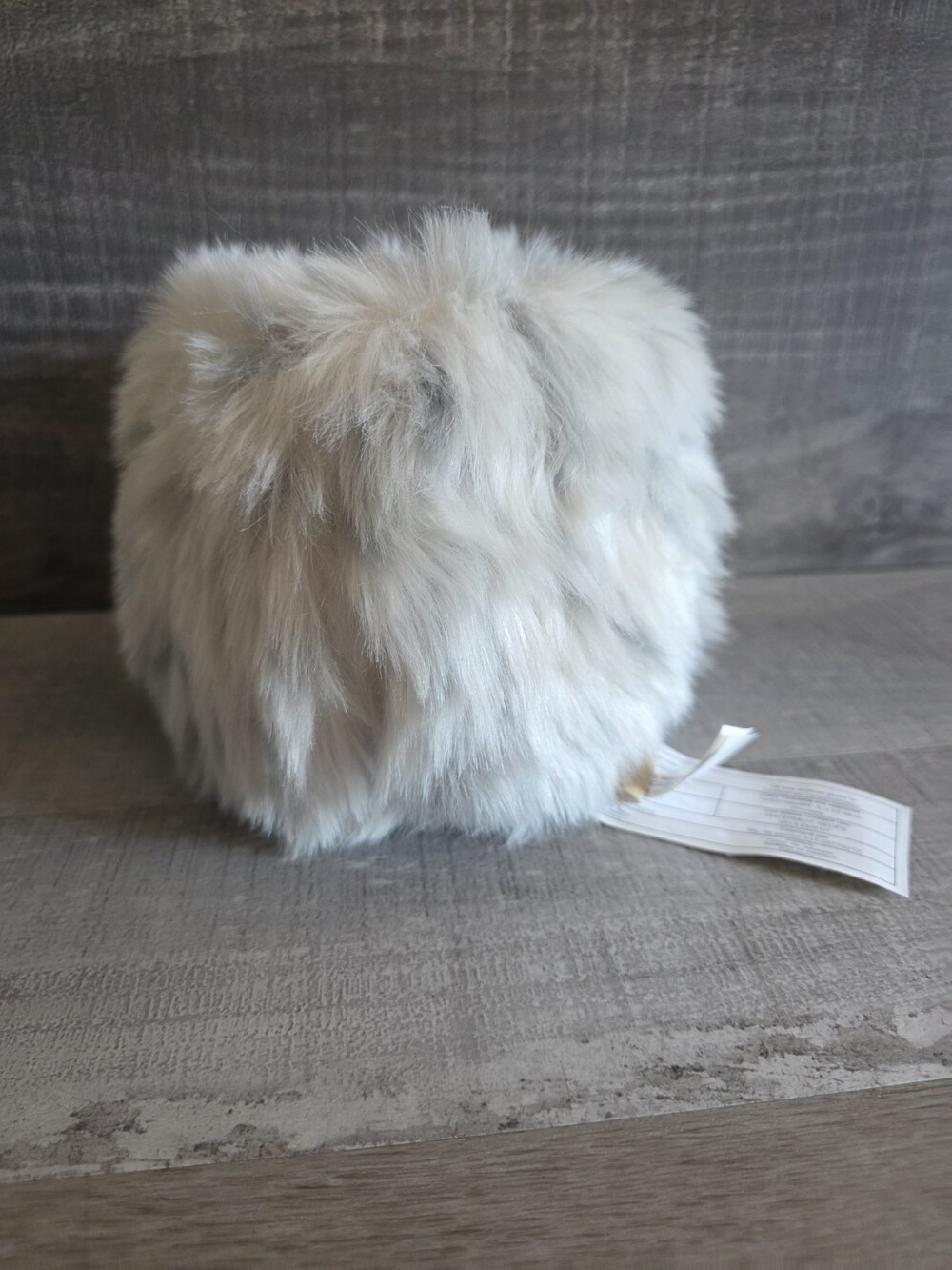 Pottery Barn PB Teen Faux Fur Plush Cell Phone Holder Stuffed Animal 6" B280